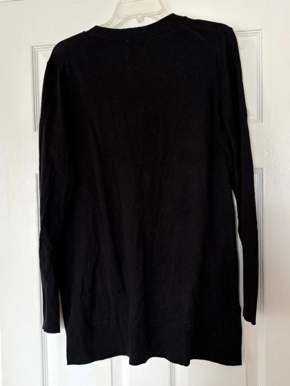 Old Navy V-Neck Cardigan Button Up Black Size Large Pockets